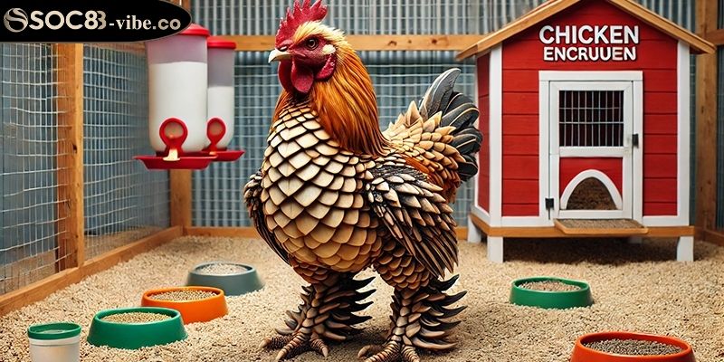 Gà vảy rồng SOC88 bí quyết chăm sóc cho người mới bắt đầu 3 Không gian vận động & tăng cường tương tác cho gà vảy rồng